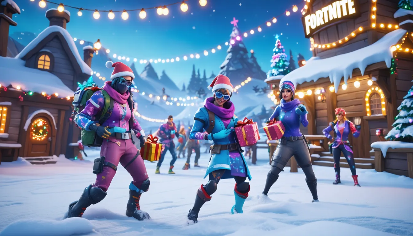 découvrez la fête hivernale fortnite 2025 avec ses dates de lancement officielles et les cadeaux gratuits exclusifs à ne pas manquer pour célébrer l'hiver en beauté !