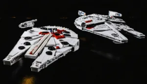 profitez des offres de noël sur amazon pour commander les modèles lego star wars du faucon noir et du faucon millenium classique. cadeaux parfaits pour les fans de la saga !