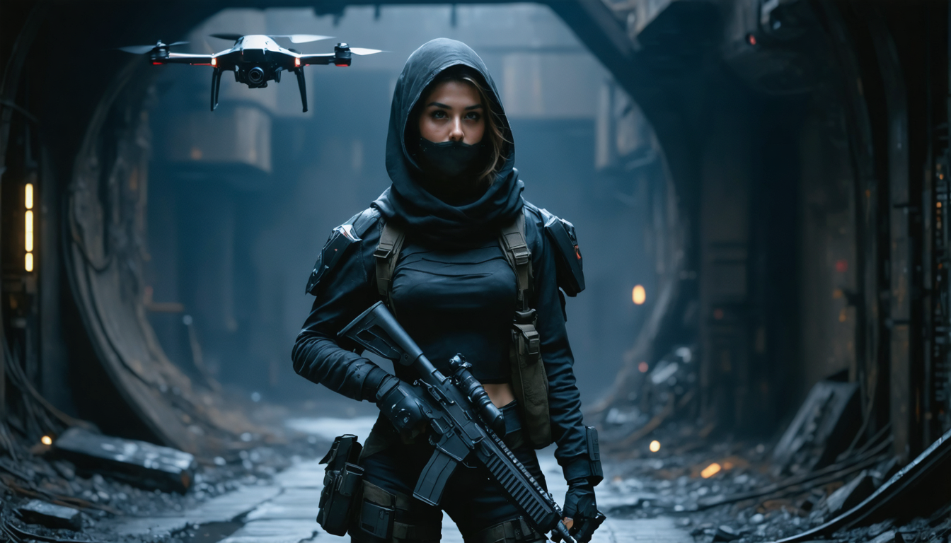 découvrez zoe, la chasseuse silencieuse de steel seed, accompagnée de son redoutable drone koby dans un nouveau trailer captivant, plongez au cœur de l'action et de l'aventure.