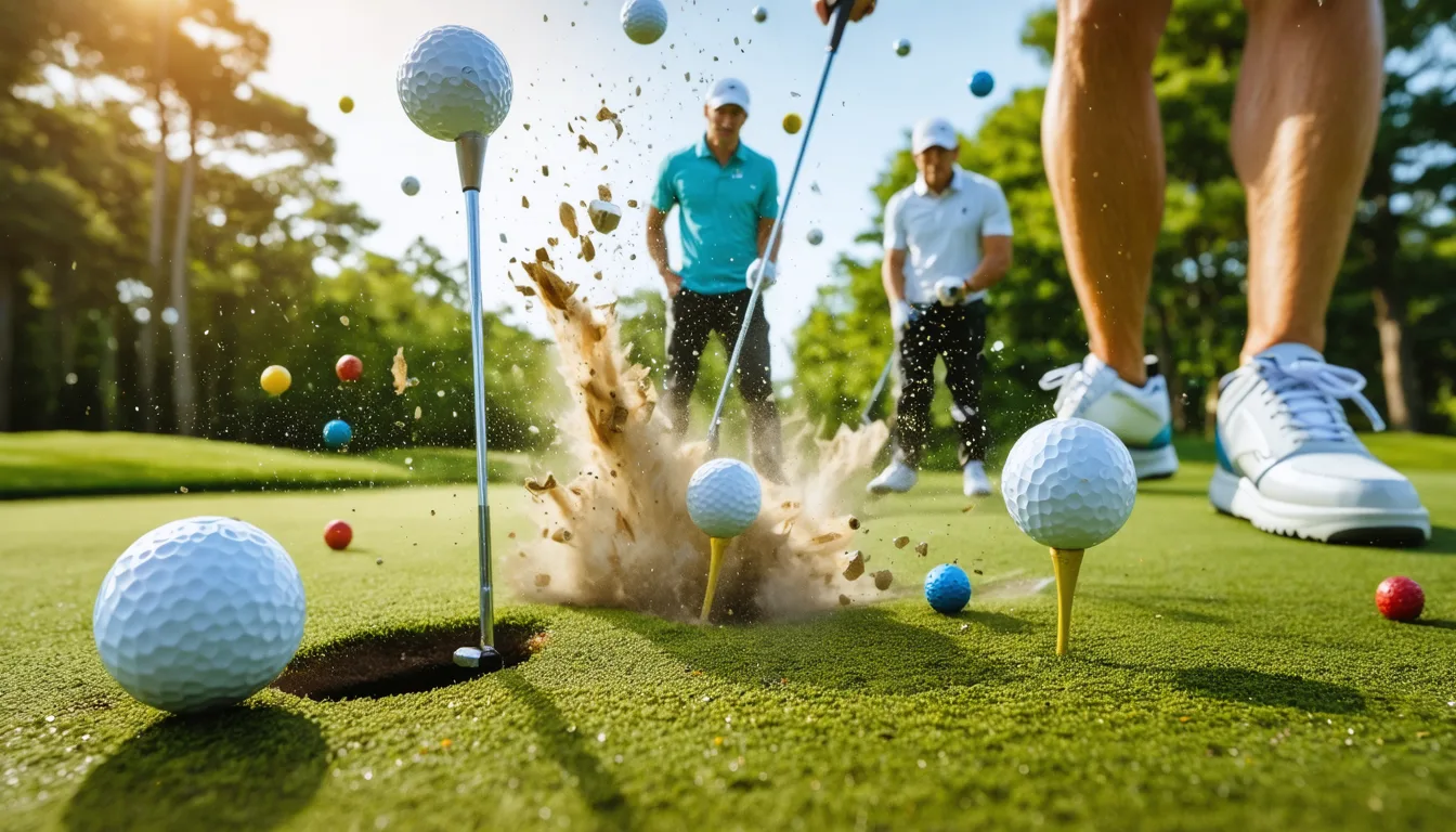 découvrez super battle golf, un jeu de golf déjanté plein d'action et de chaos fun, maintenant disponible sur steam pour des parties endiablées entre amis.