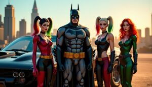 Fortnite dévoile quatre skins estivaux DC : Batman, Harley Quinn, Catwoman et Poison Ivy débarquent le 16 juillet 2026 avec une Batmobile et un Sidekick inédit
