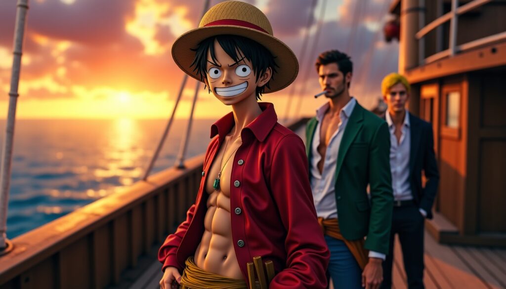 One Piece: Luffy, Zoro and Sanji, worthy heirs of Roger, Rayleigh and Gaban?