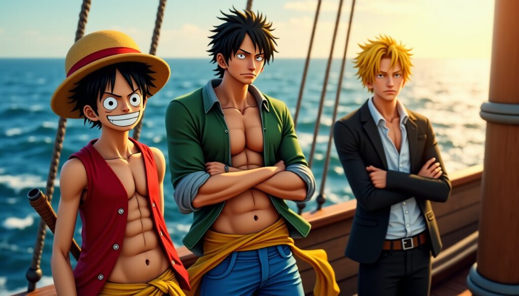 One Piece : Luffy, Zoro i Sanji, godni spadkobiercy Rogera, Rayleigha i Gabana ?